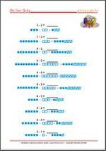 Radni listić iz matematike Oduzimanje dva broja do 20 - matematika 1. razred