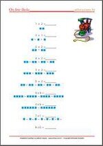 Radni listić iz matematike Množenje brojevima do 10 - matematika 2. razred