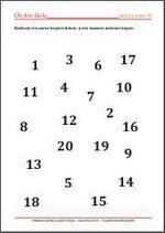 Radni listić iz matematike Brojevi do 100 - parni i neparni brojevi