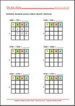 Radni listić iz matematike Zbrajanje do 1000 - listići matematika 3. razred OŠ