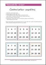 Matematičke kartice Čarobne kartice - Pogodi broj od 1-15