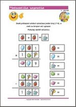 Radni listić iz matematike Računanje sa simbolima - Matematička zagonetka za djecu