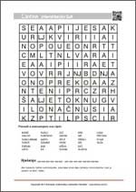 Osmosmjerke za djecu PDF Besplatne osmosmjerke za djecu u PDF obliku za ispisivanje
