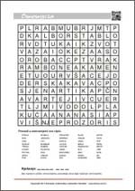 Osmosmjerke za djecu PDF Besplatne osmosmjerke za djecu u PDF obliku za ispisivanje
