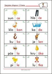 Spajamo slogove i èitamo - Slogovi - Èitanje rijeèi - Poèetno èitanje