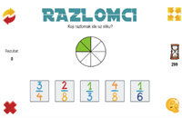 Razlomci u slikama Razlomci - online vježba za učenje razlomaka