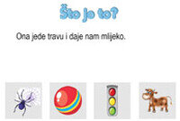 Što je to? Pogodi riječ - Online igra Što je to? Pogodi zagonetnu riječ - Online igra za učenje čitanja