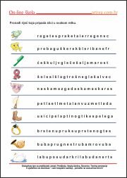 Početno čitanje - slika-riječ Vježbe za čitanje u nižim razredima osnovne škole