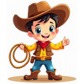 Online blok slagalica za djecu Kauboj - Besplatne Online Blok Puzzle za djecu