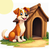 Online blok slagalica za djecu Slatki Pas - Besplatne Online Blok Puzzle za djecu