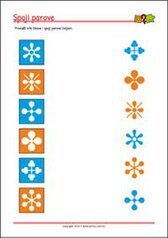 Spoji parove - PDF listići za djecu Pronađi jednake slike! - radni listići za percepciju i koncentraciju za djecu