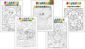 Oboji po brojevima - PDF za ispis Oboji po brojevima - Besplatne bojanke za djecu kao PDF za ispis